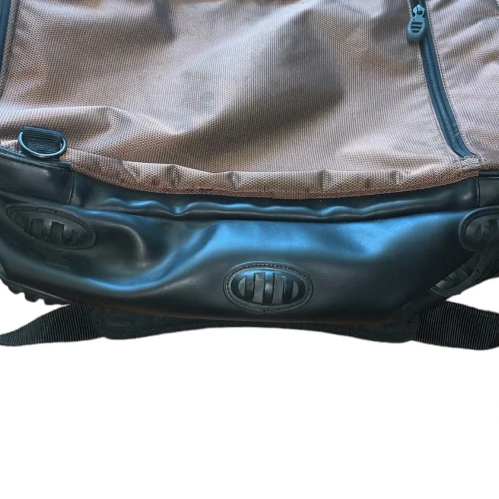 TUMI T2 Copper Brown Ballistic Nylon Messenger Laptop Carry On Travel Bag
